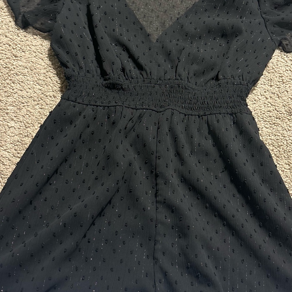 Forever 21 Black Long Sleeve romper